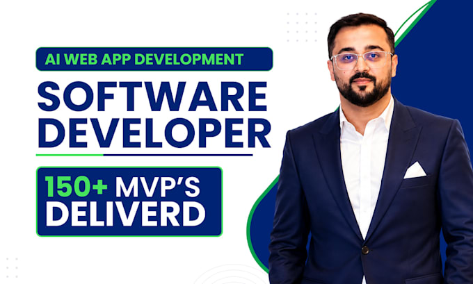 be your software developer, saas developer or will do ai web app development