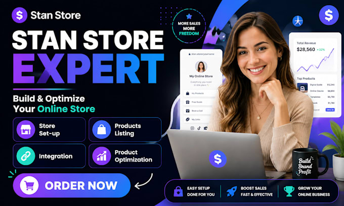do stan store setup for digital products as your stan store expert
