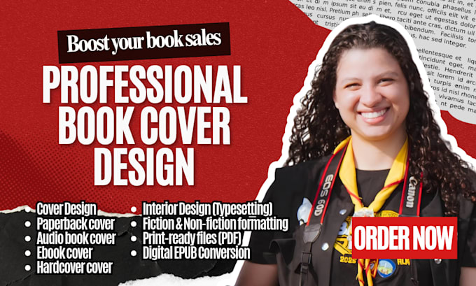 design your professional book cover and interior layout