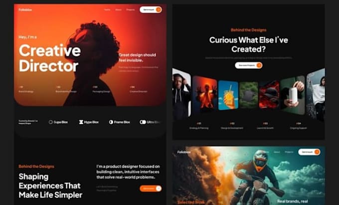 build squarespace voice actress website cinematic website filmmaker website