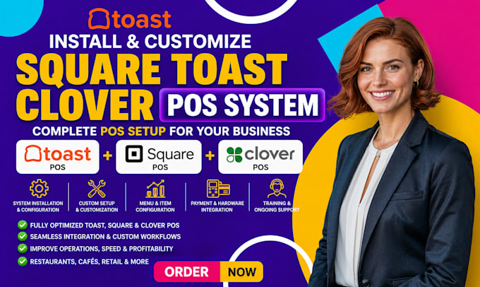 install and customize square toast clover pos system