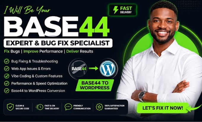 fix base44 bugs, errors, and web app issues fast