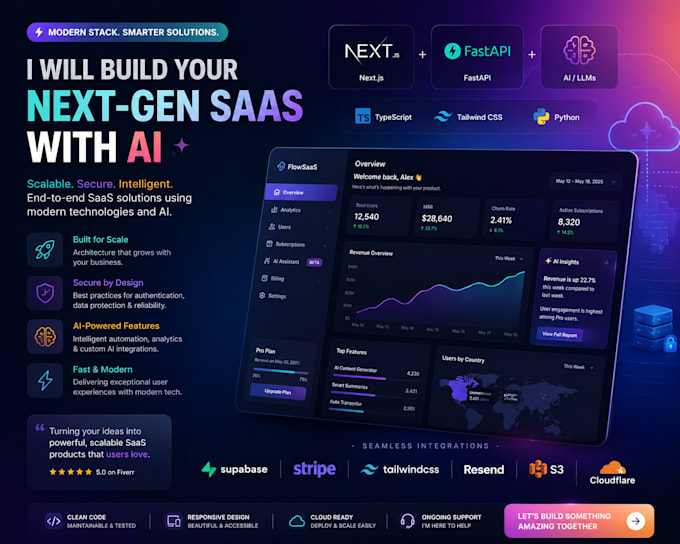 build your saas with nextjs fastapi ai