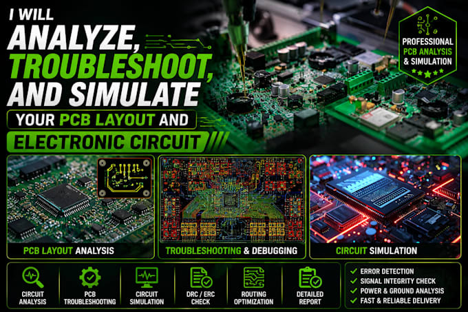 analyze, troubleshoot, and simulate your pcb layout and electronic circuit