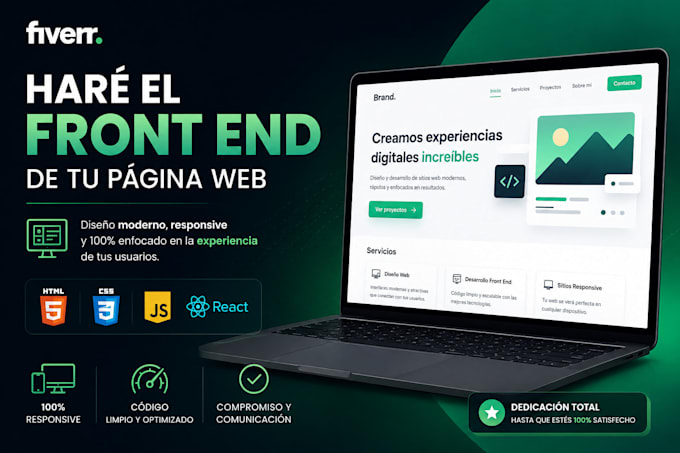 do a web with a interactive and modern front end
