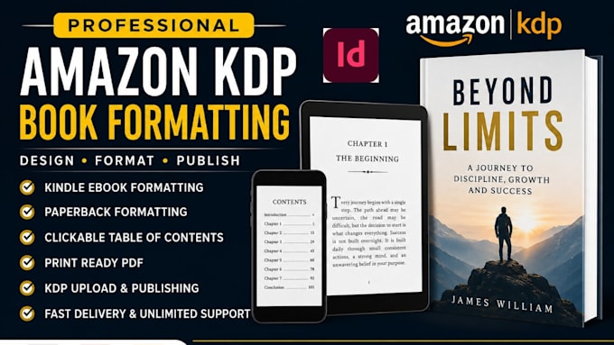 amazon KDP book formatting, upload kindle ebook formatting paperback publishing