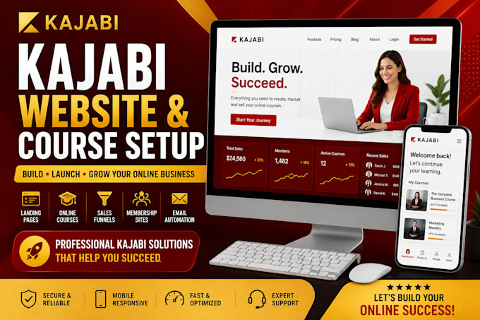 create kajabi landing pages for coaches and course creators