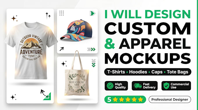 design merch and apparel mockups