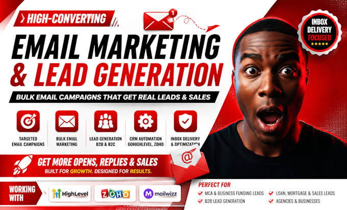 send bulk email, build high converting lead generation system, gohighlevel, zoho