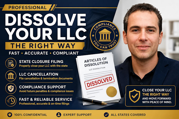dissolve your llc and file state closure, cancellation, and termination docs