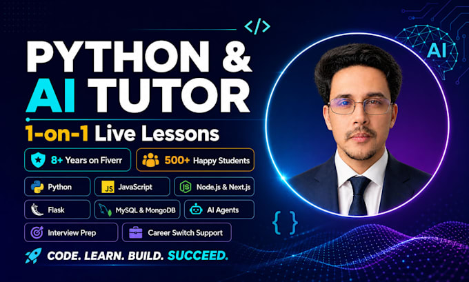 teach you python, ai agents, next js, node js, agentic ai, javascript