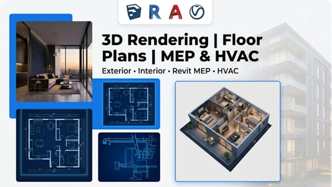 do exterior, inetrior design, sketchup, realistic 3d rendering, revit 3d model