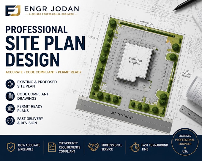 create site plan and plot layout
