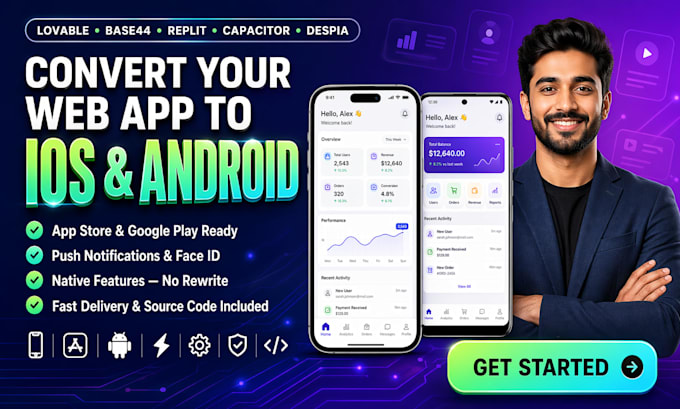 convert lovable webapp base44 rork ai webapp to ios app with capacitor or despia