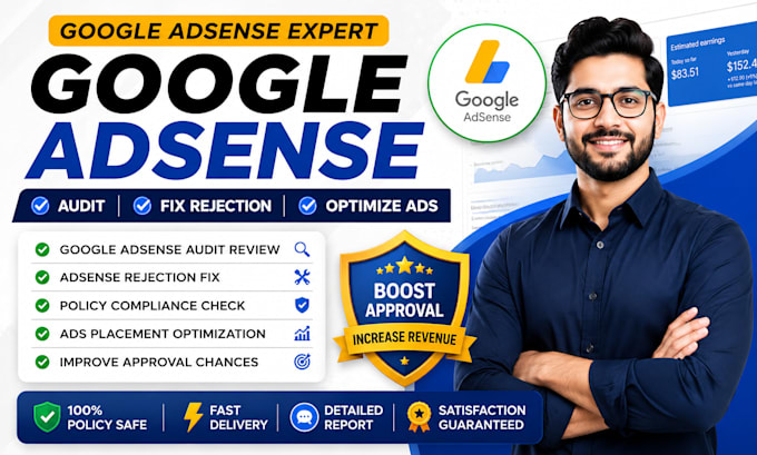 do google adsense audit review, fix rejection issues and optimize ads placement