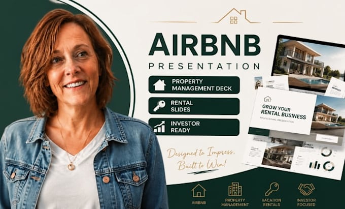 airbnb presentation, property management deck, rental slides