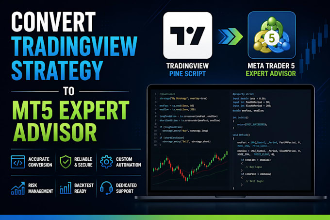convert tradingview indicator strategy to mt5 expert advisor