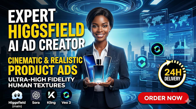 create higgsfield ai cinematic video ads and realistic ai product ads video