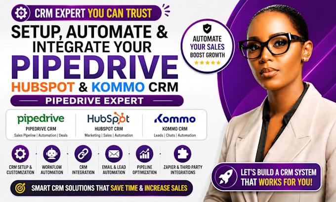 setup automate and integrate your pipedrive hubspot kommo crm pipedrive expert
