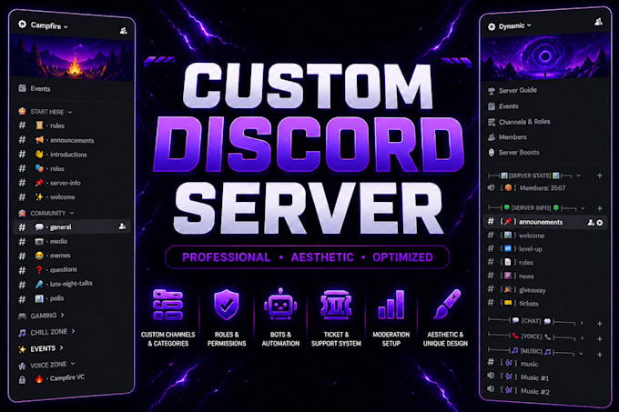 create professional discord server