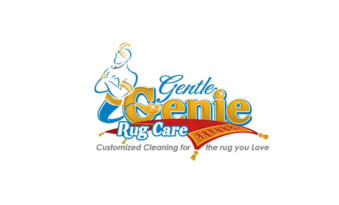 design gentle genie cleaning fresh logo