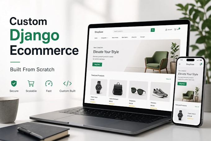 your business website using django