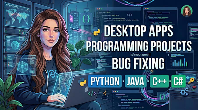 do coding and programming task in c cpp c sharp python java