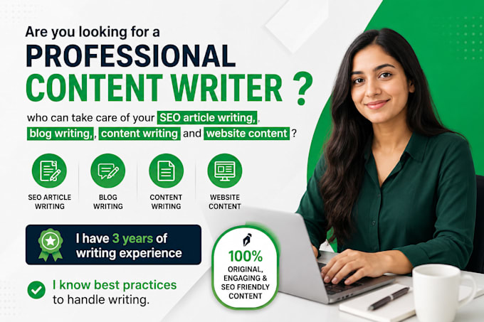 do SEO article writing, website content or blog writing