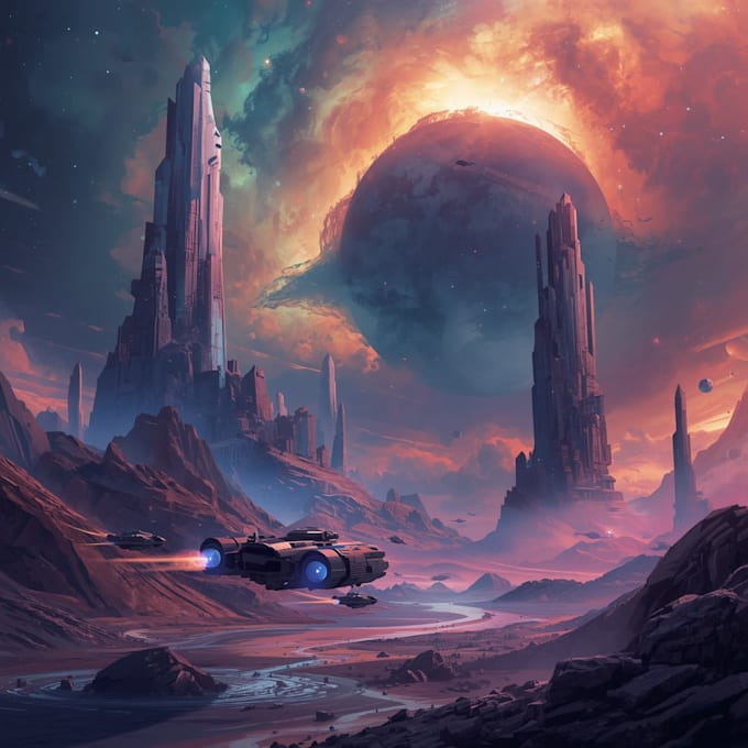 design sci fi illustration and sci fi sci fi illustration