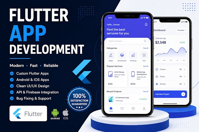 develop a mobile app using flutter