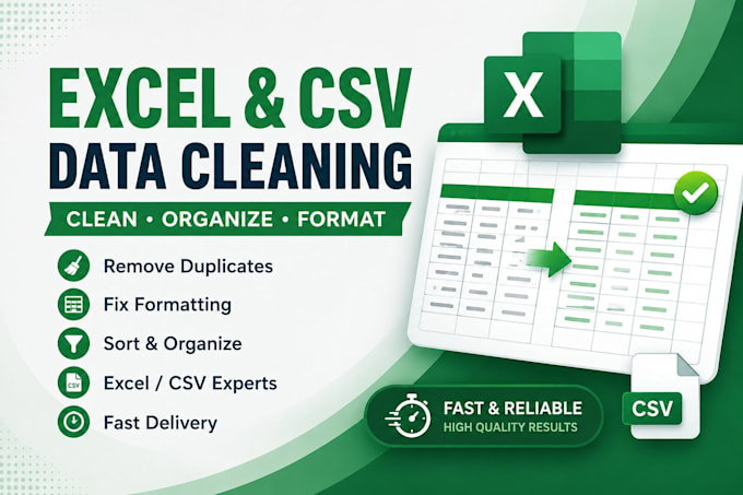 clean, merge, and automate large excel or CSV datasets