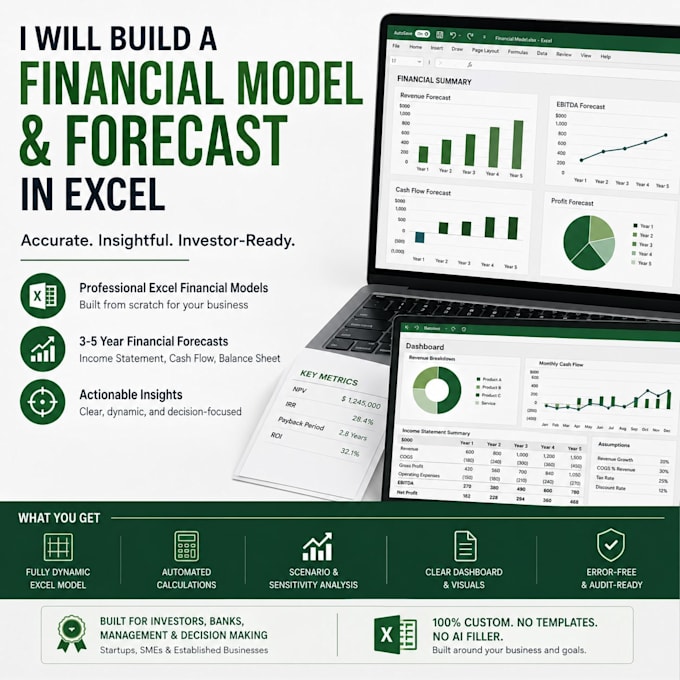 build financial models and forecast in excel