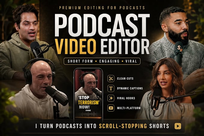 edit podcast clips for youtube, instagram, tik tok