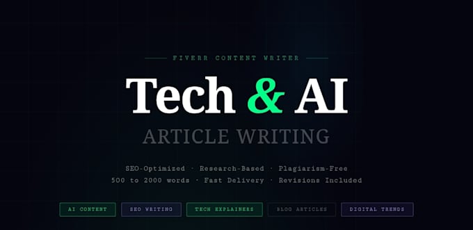 write engaging tech and ai articles for your blog or website