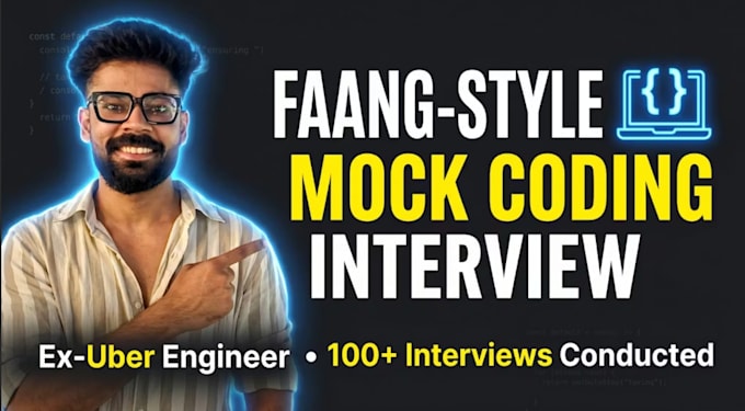 conduct a faang coding mock interview with feedback