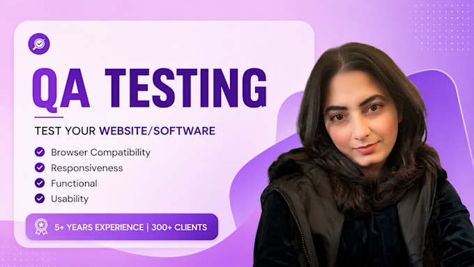 do QA testing, usability testing and website review for you
