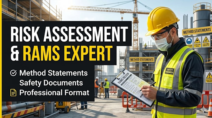 prepare professional risk assessment and method statement rams