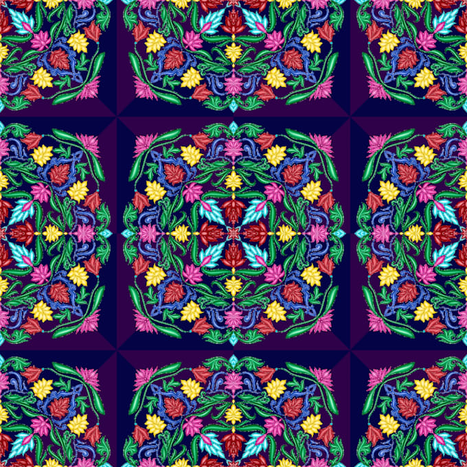 create fashion illustration and seamless textile patterns