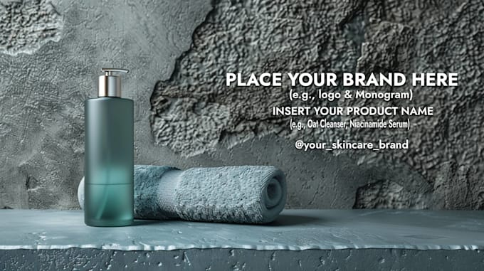 create premium 3d cosmetic product mockups and label designs