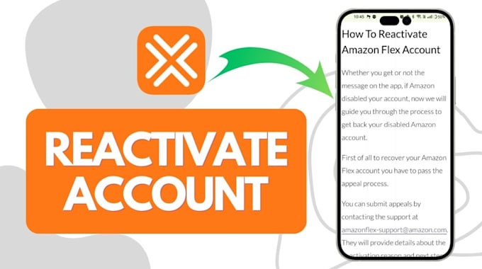 reactivate amazon flex account suspension as per requirement