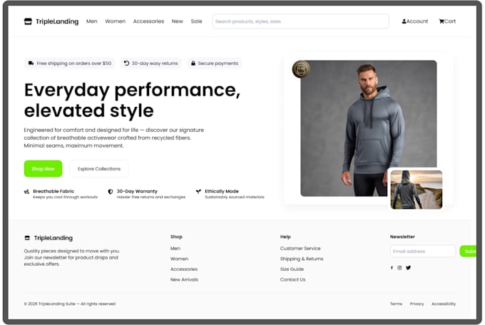 design clean UI mockups for your website or app