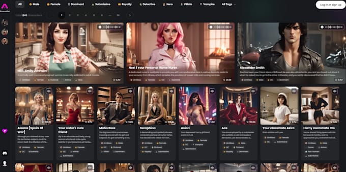 develop nsfw ai character websites, ai chatbot websites, ai website, ai web app