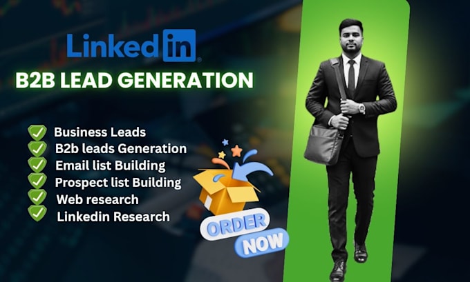 targeted b2b leads from linkedin profile using web research