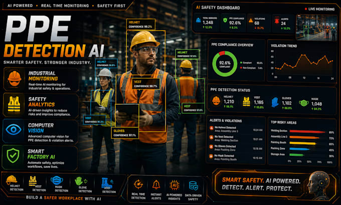 Develop ppe safety detection and industrial ai monitoring by Carlpelle ...