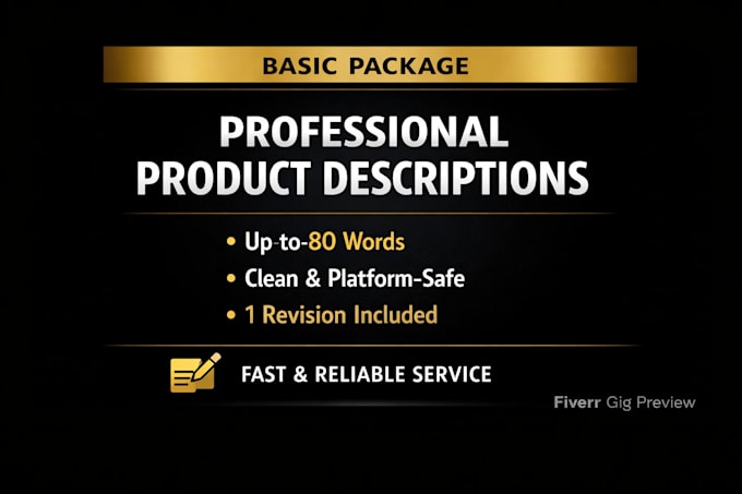 create clear and concise product descriptions for any platform