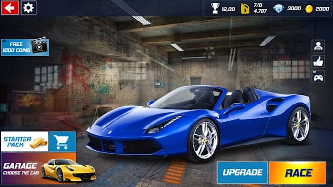 develop unity 3d car racing game, racing game, bike racing game