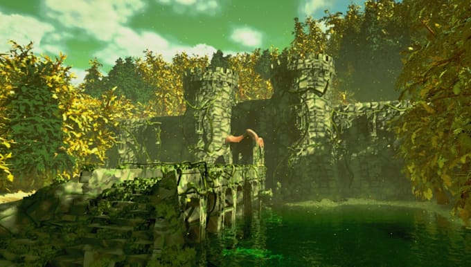 do unity and unreal engine 5 game environment 3d map level design terrain asset