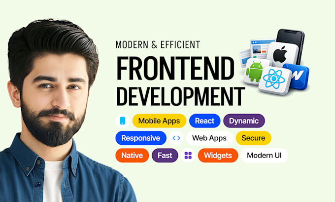 develop frontend for mobile apps and web apps
