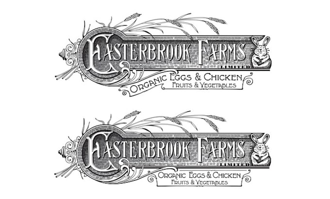 design easter brook organic egg farms logo