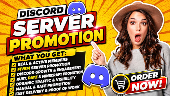 fivem server promotion, discord growth, rust, dayz, minecraft server promotion